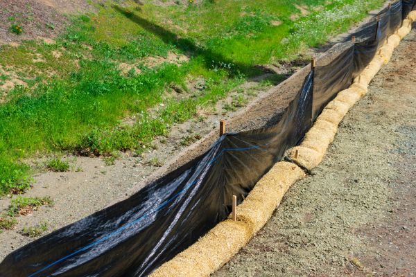 Straw Wattle Installation in Buckeye